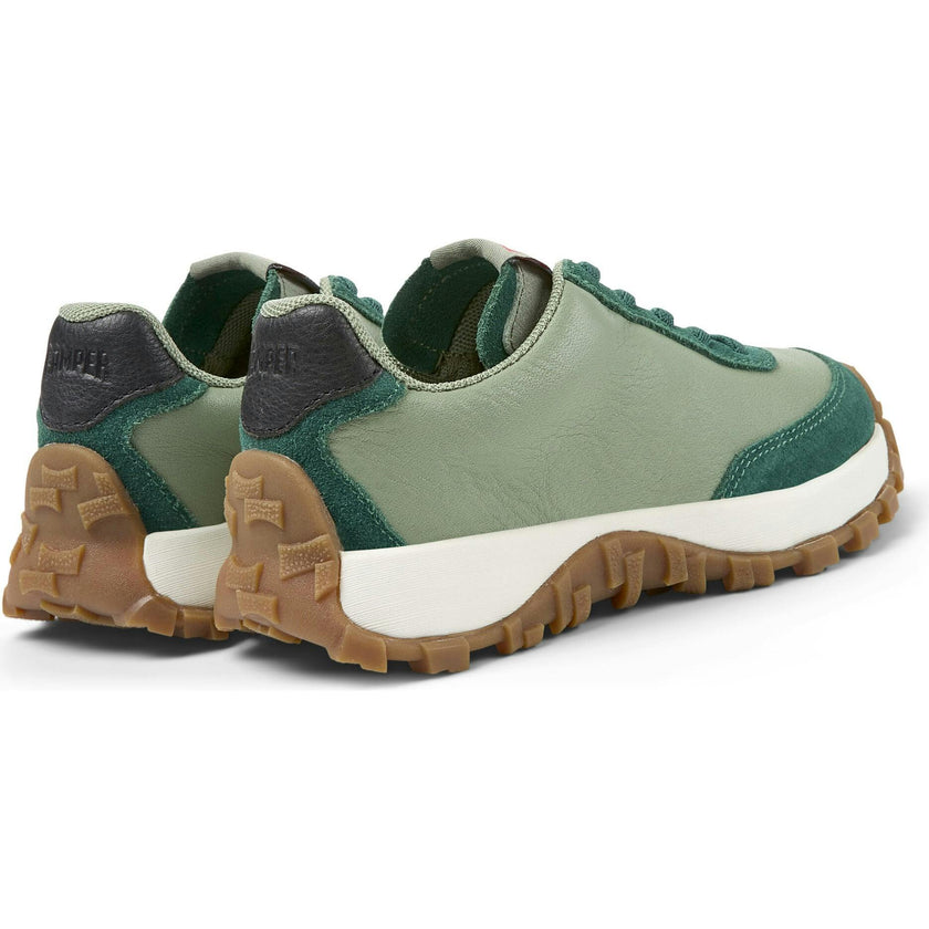 Drift Trail Lace Leather Nubuck Sneakers, Green