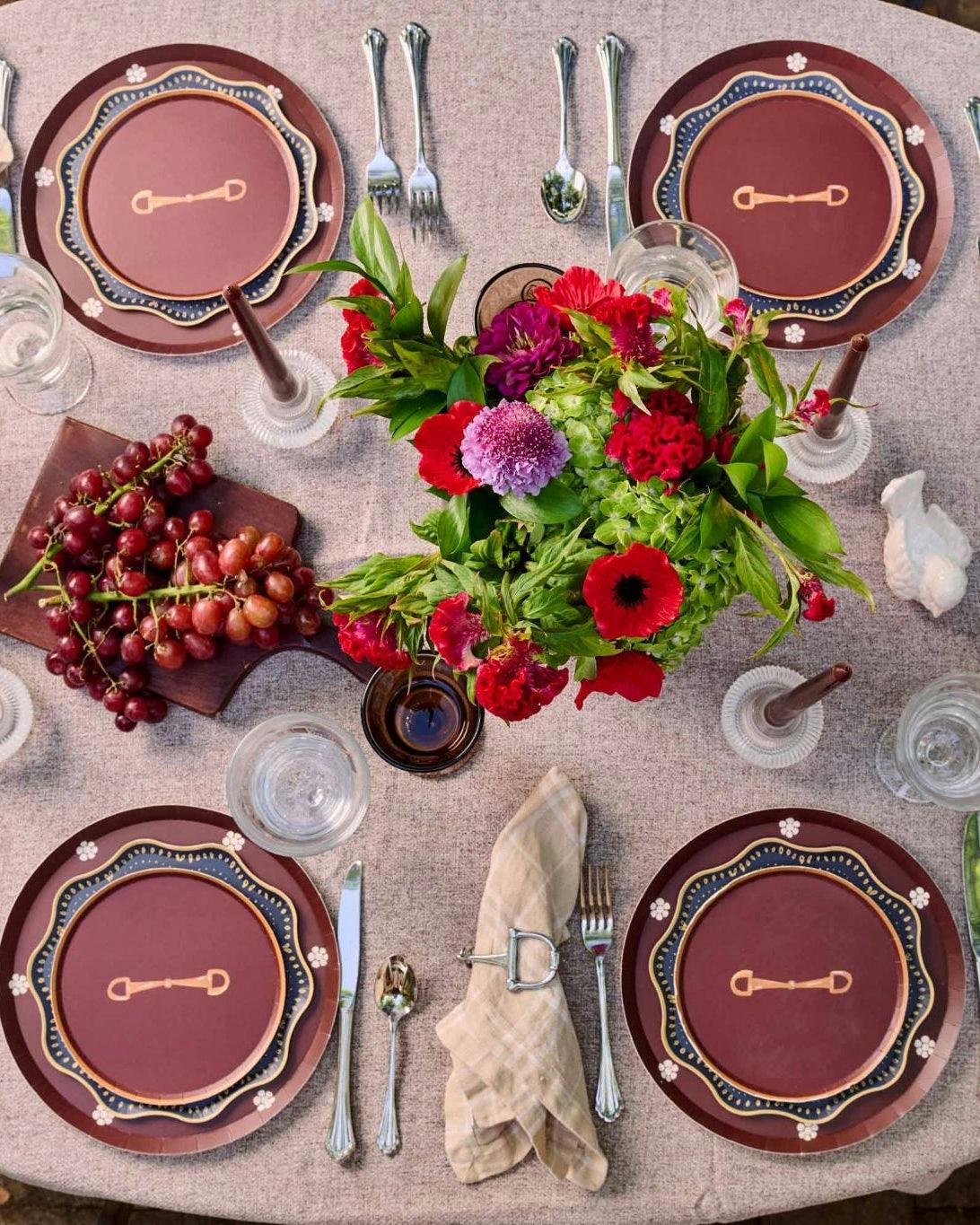 Rodeo Dessert Plate Set - Navy