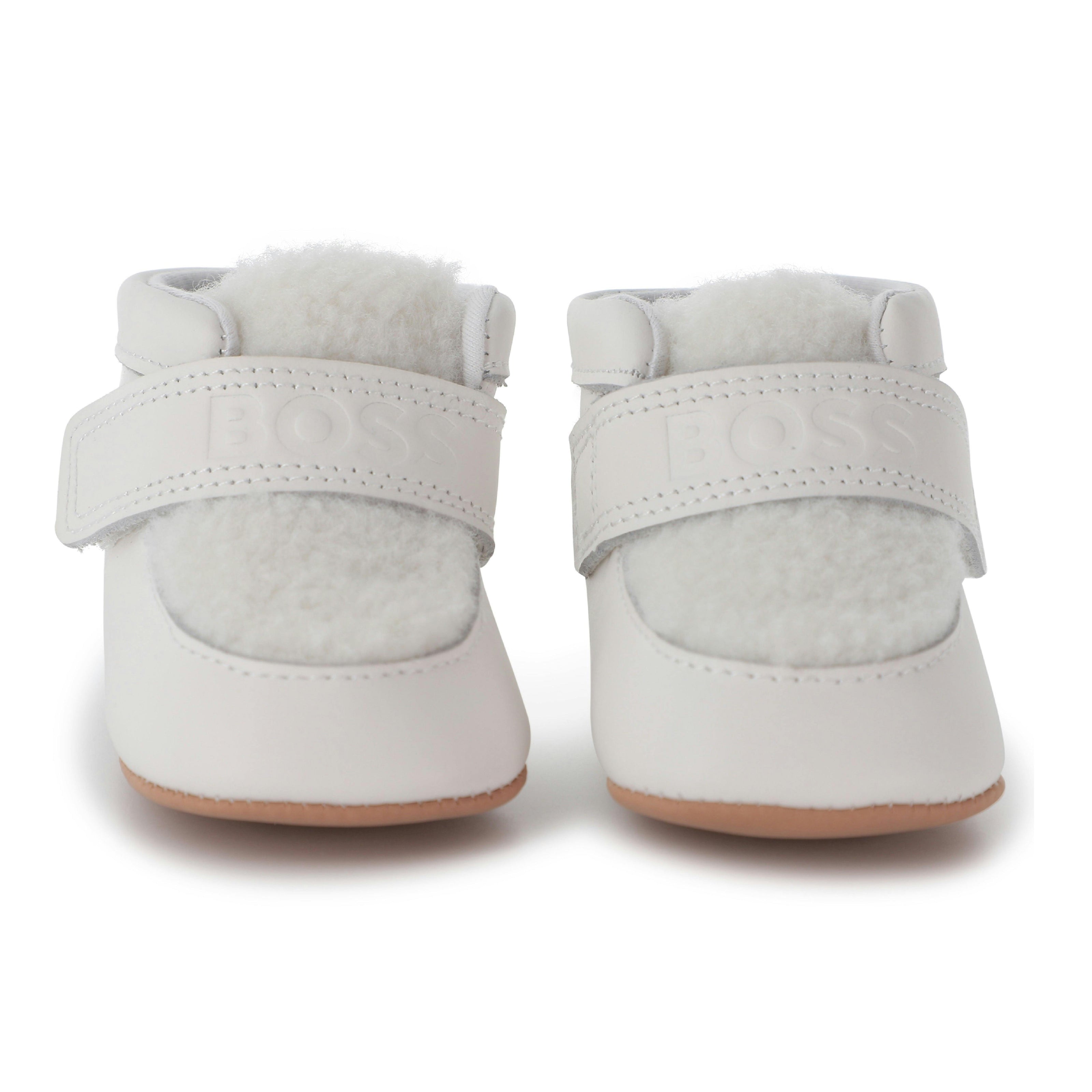 Ivory Baby Velcro Shoes
