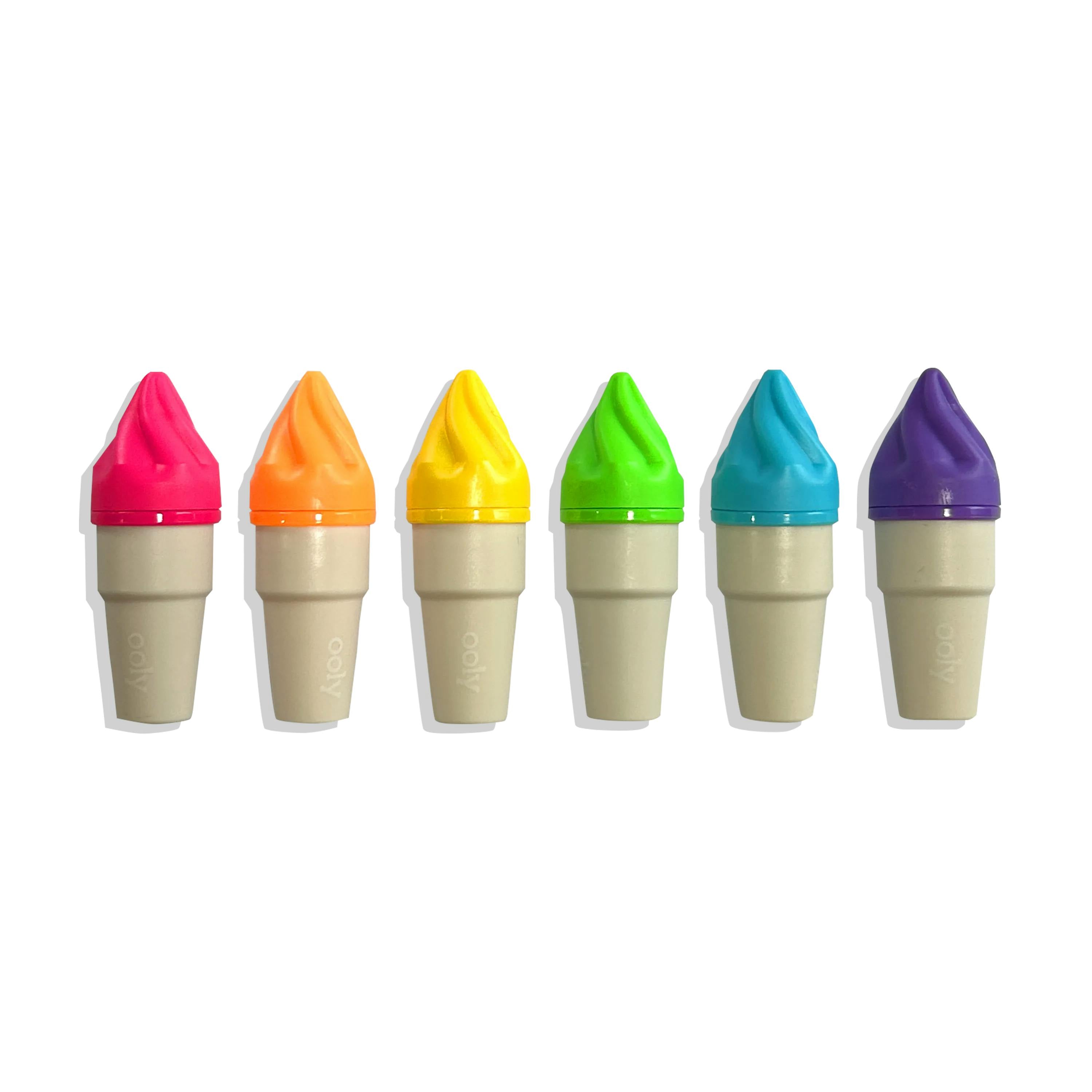Sweet Scoops Scented Neon Highlighters - Set of 6