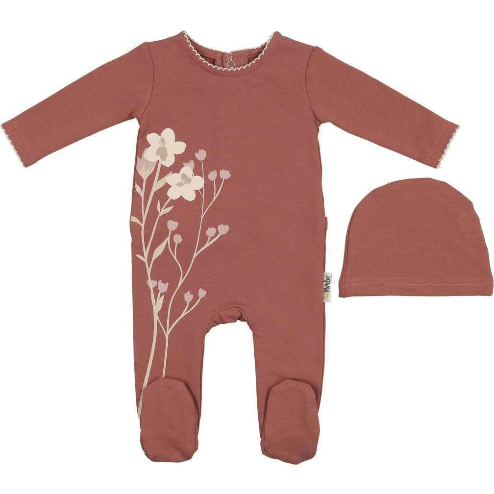 Blooming Bouquet Footie and Beanie Set