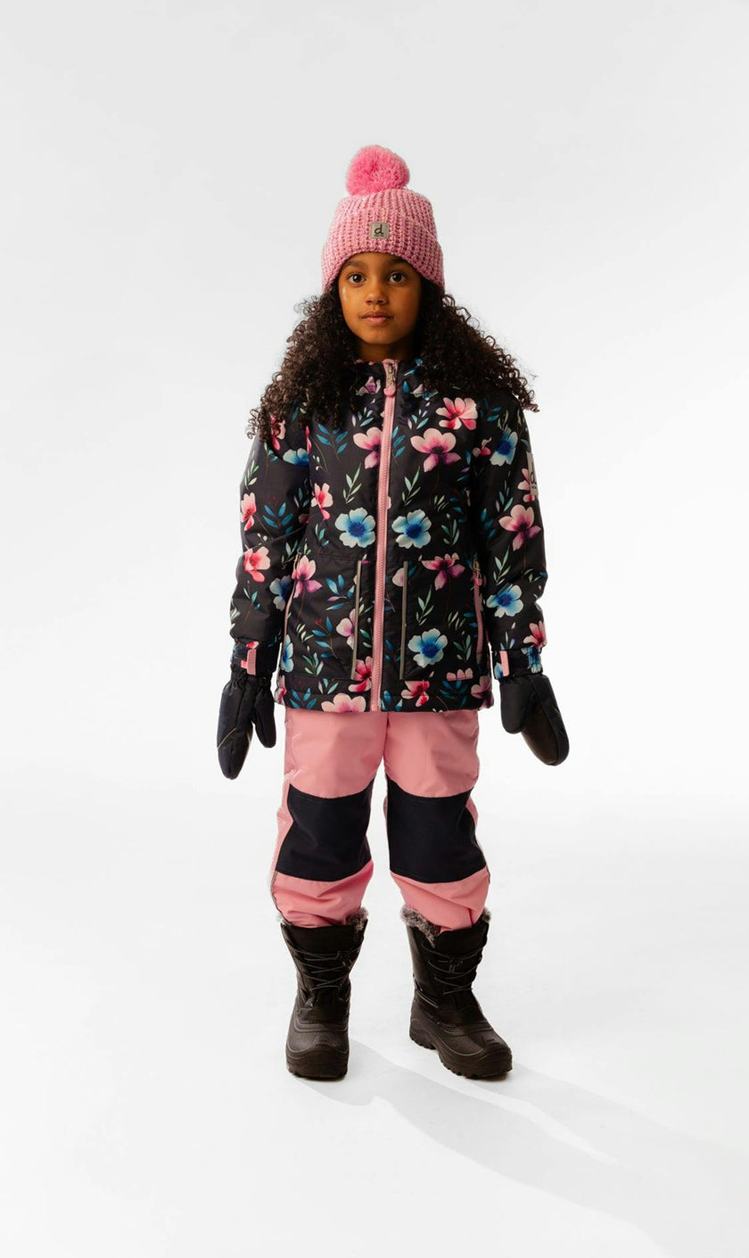 Light Weight Two Piece Chill Snowsuit Blue Floral Print