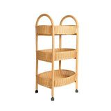 Handcrafted - Con Craft Trolley - Rattan Wicker