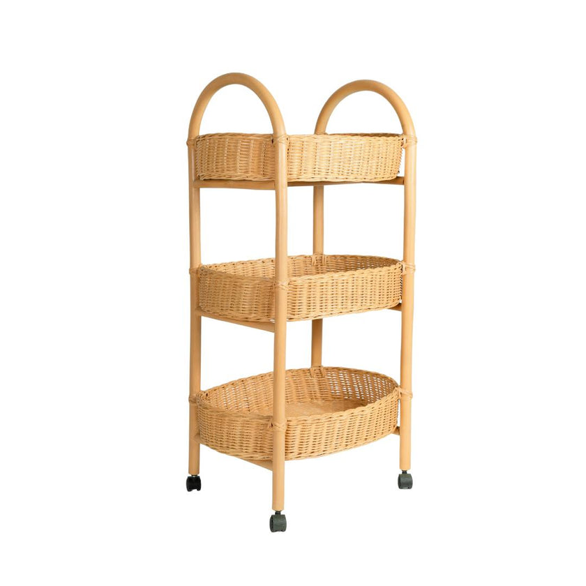 Handcrafted - Con Craft Trolley - Rattan Wicker