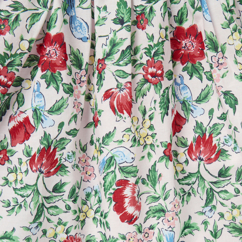 Baby Ditsy Floral Collared Dress, multicolor