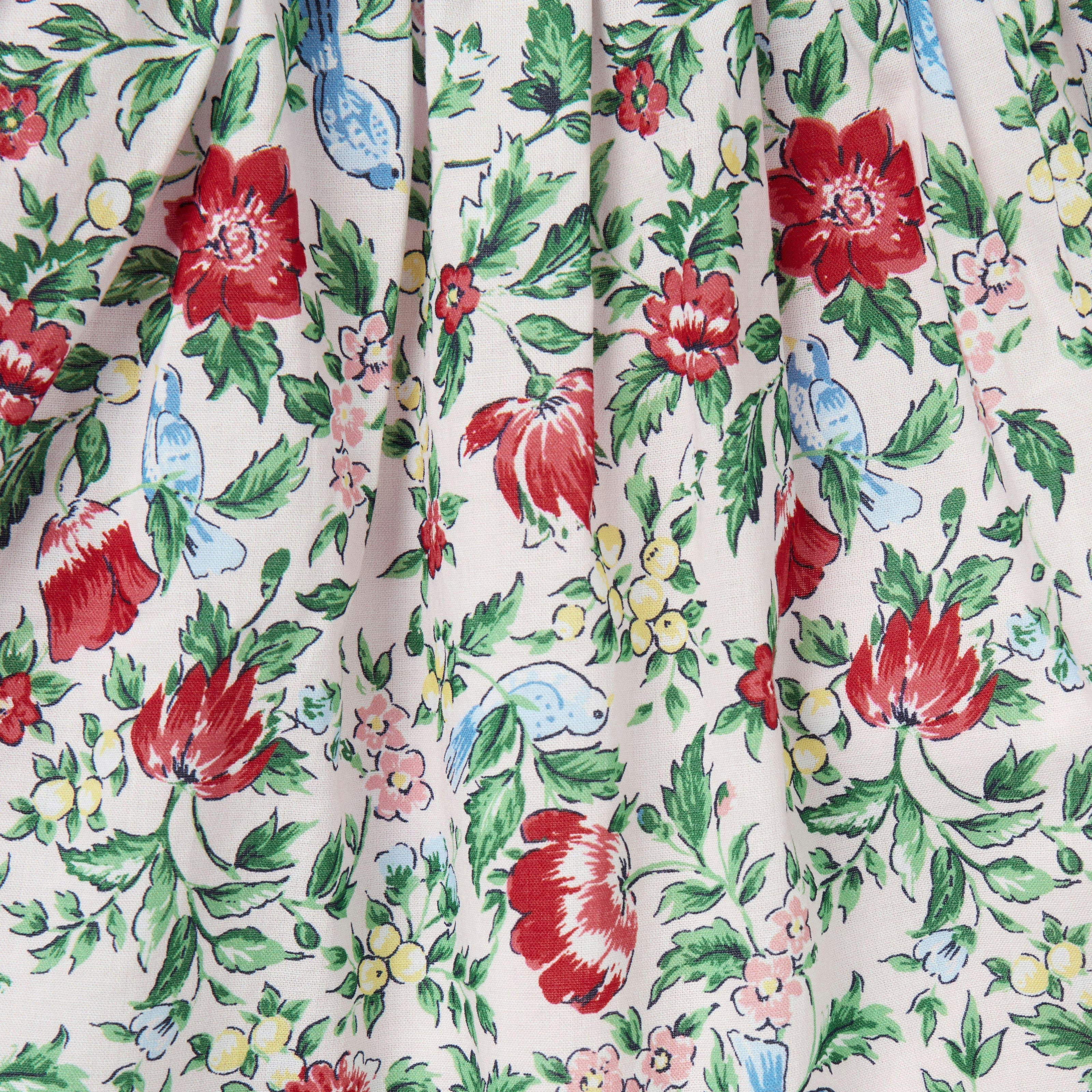Baby Ditsy Floral Collared Dress, multicolor