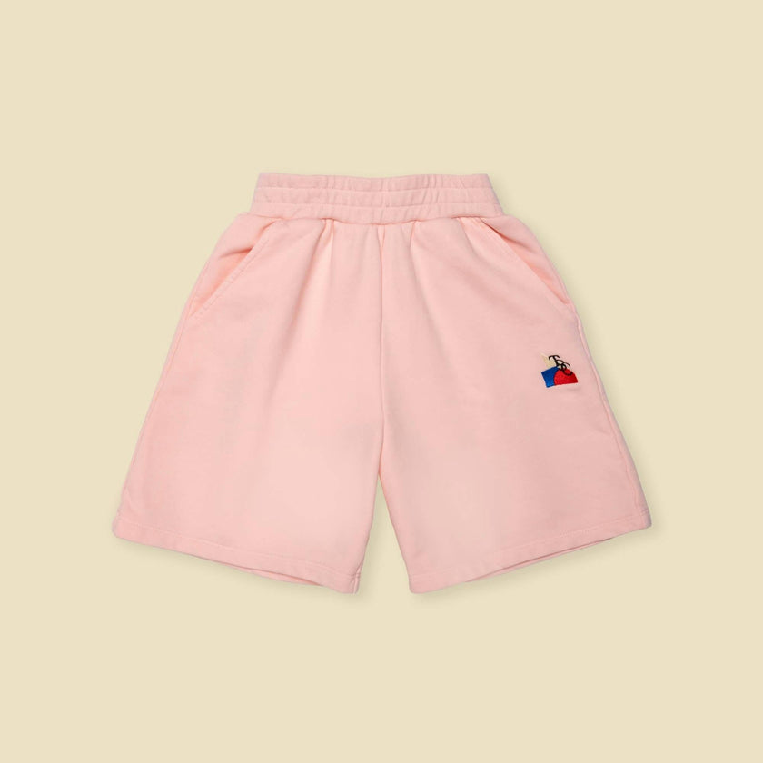 Organic Weekend Shorts in Double Bubble Pink