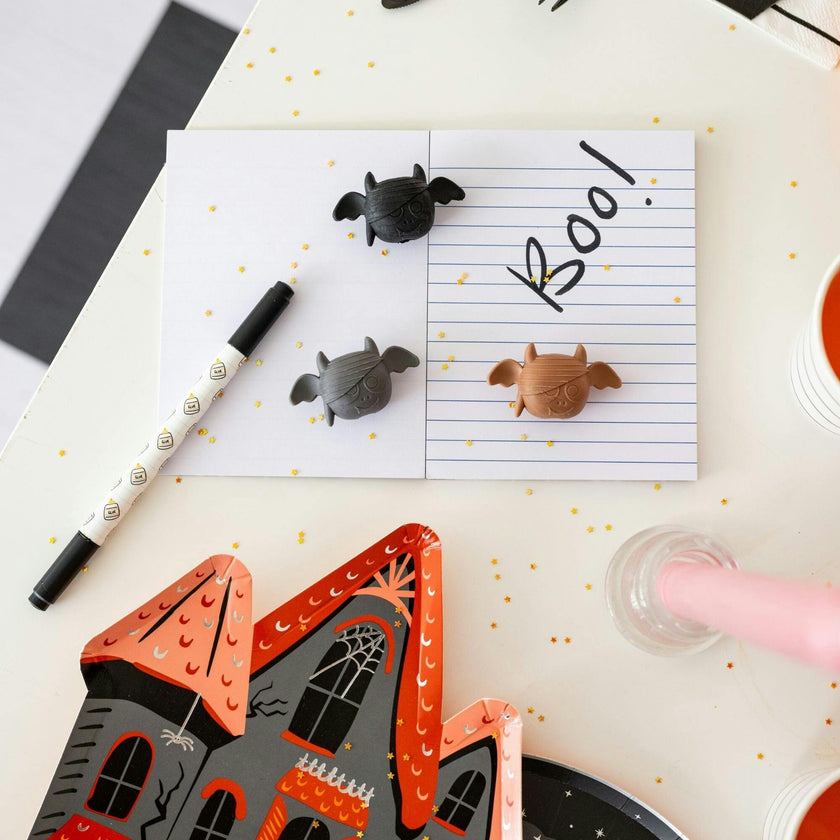 Going Batty Bat Eraser Set