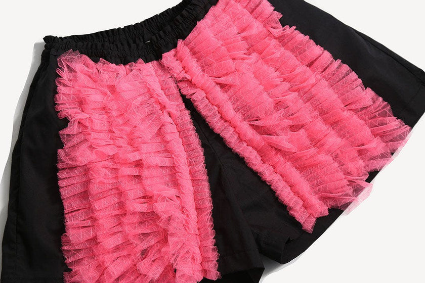 TOULA TIERED RUFFLE SHORTS