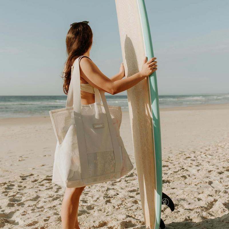 Beach Hauler™ - Mini Mesh Beach Bag – Sand