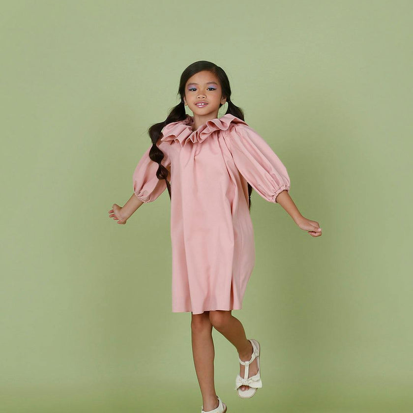 Sara dress (ash pink)