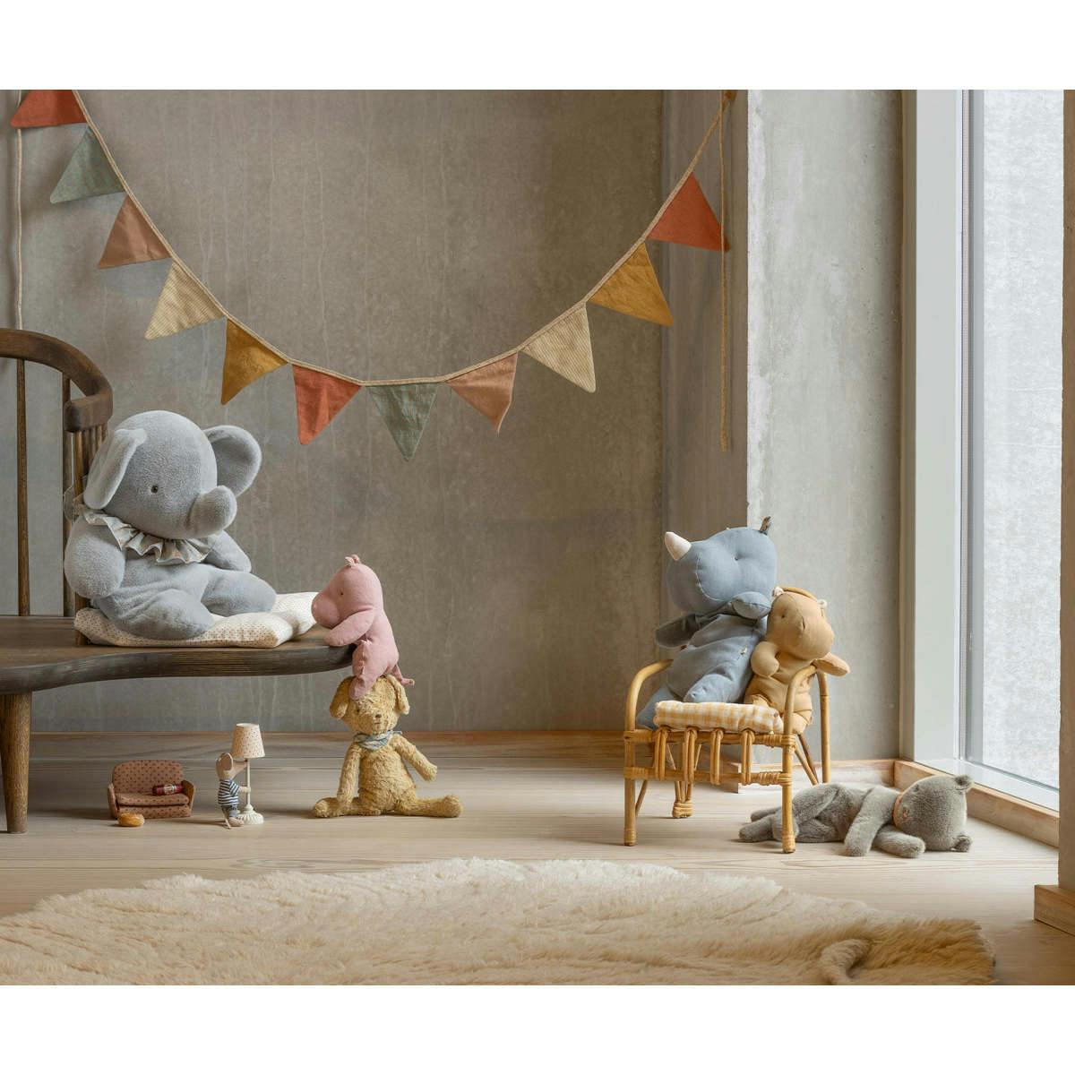 Dog, Vintage plush - Soft sand