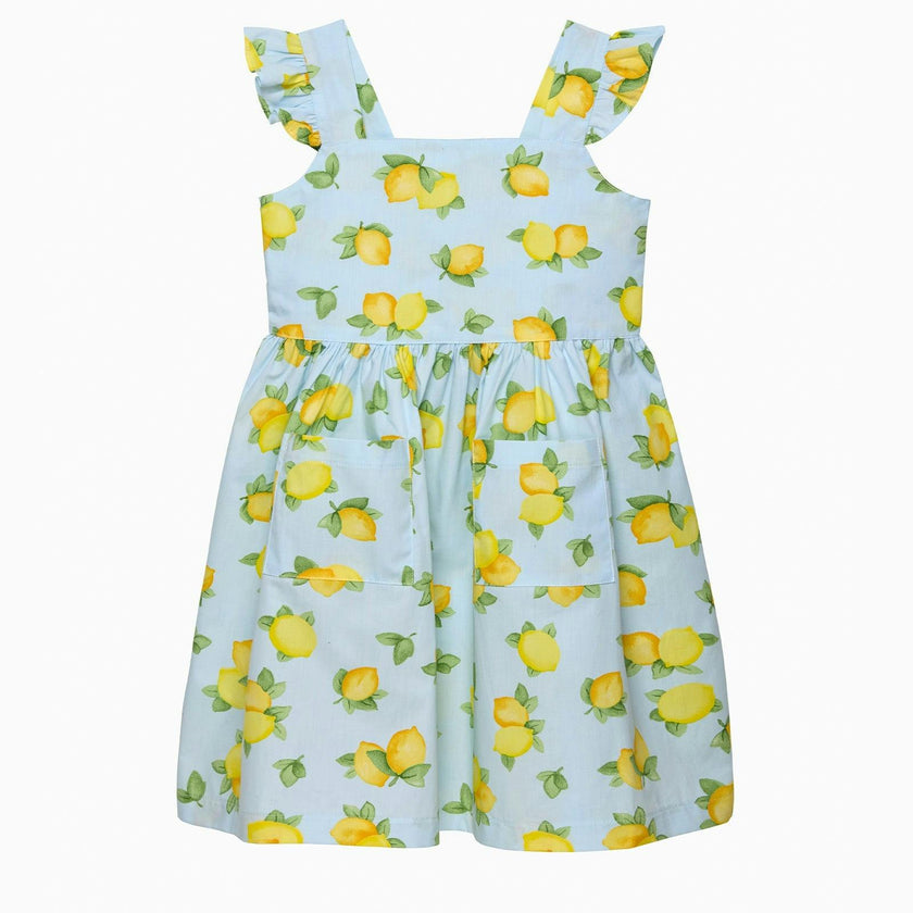 Adelina Summer Dress in Lemon