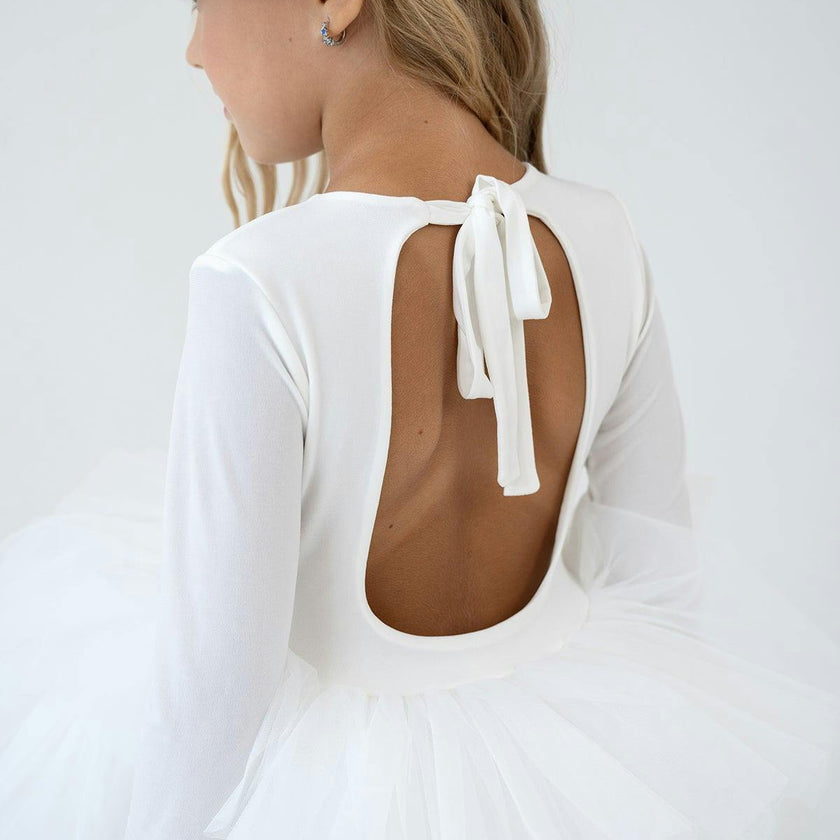 White Bloom Tutu Dress