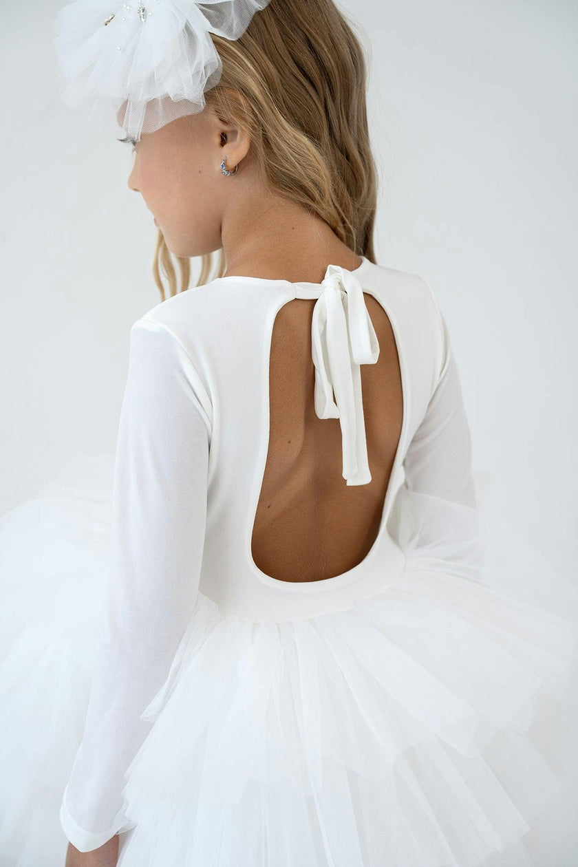 White Bloom Tutu Dress