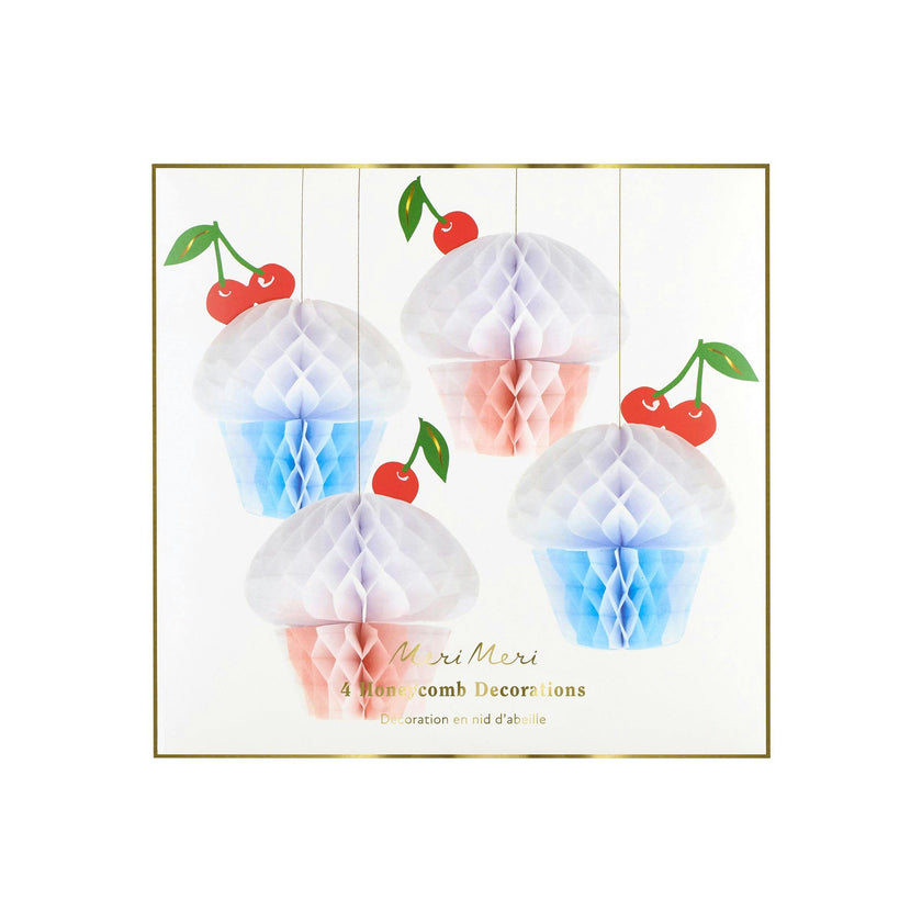 Honeycomb Cupcake Decorations