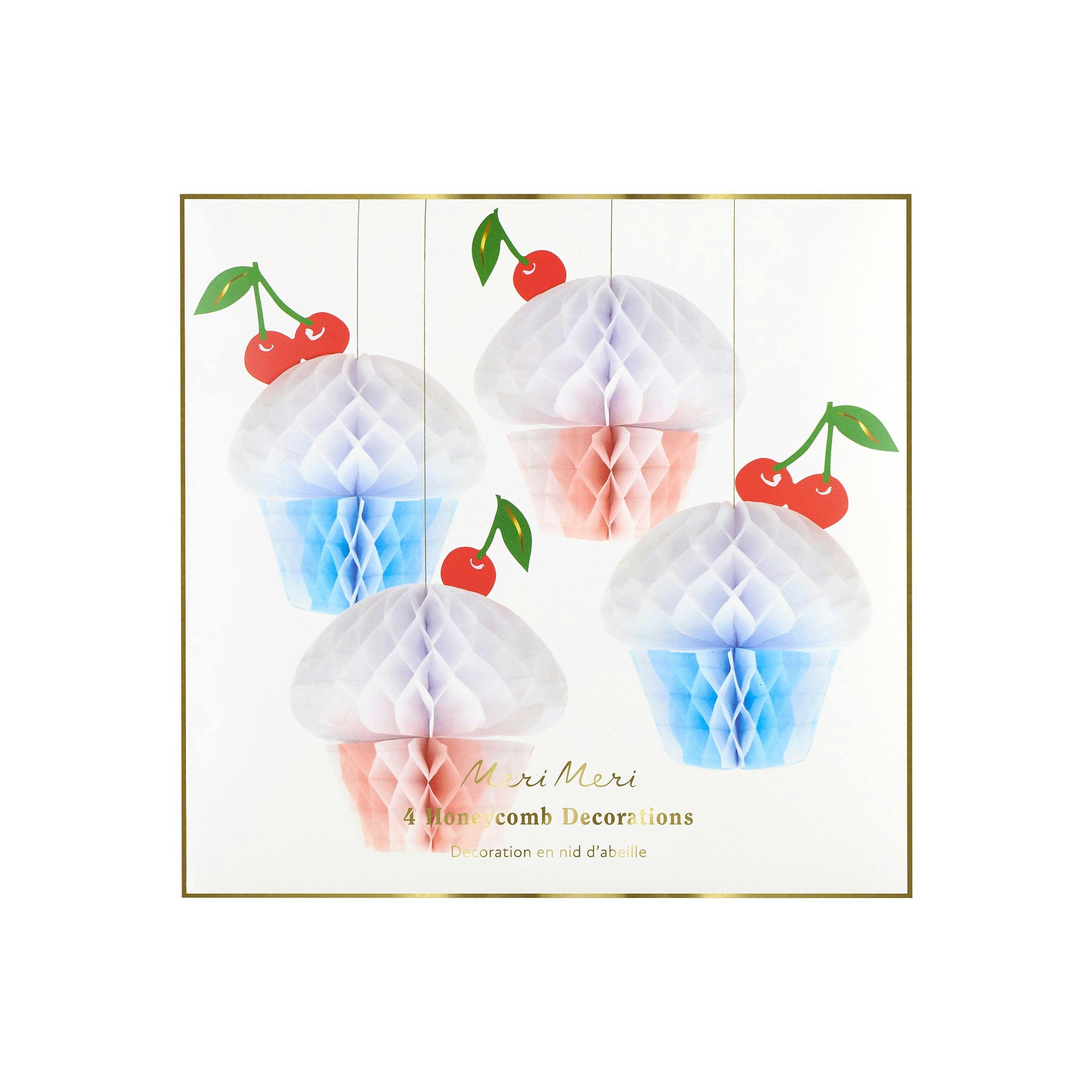Honeycomb Cupcake Decorations