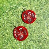 Tomato Slice Earrings