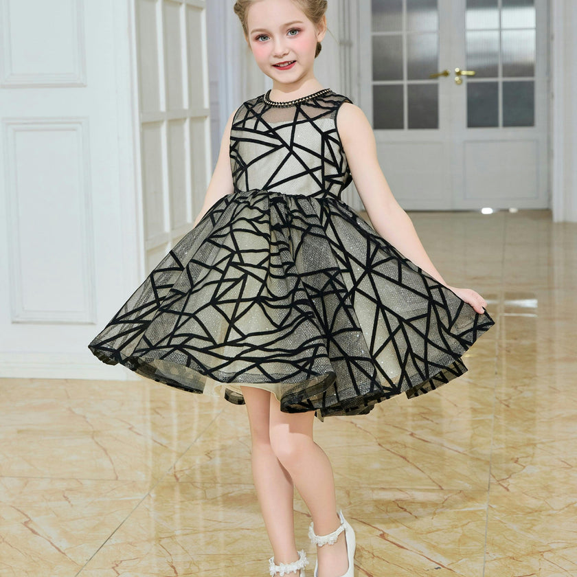 Beige Belvedra Pearl-Trim Ribbon Dress