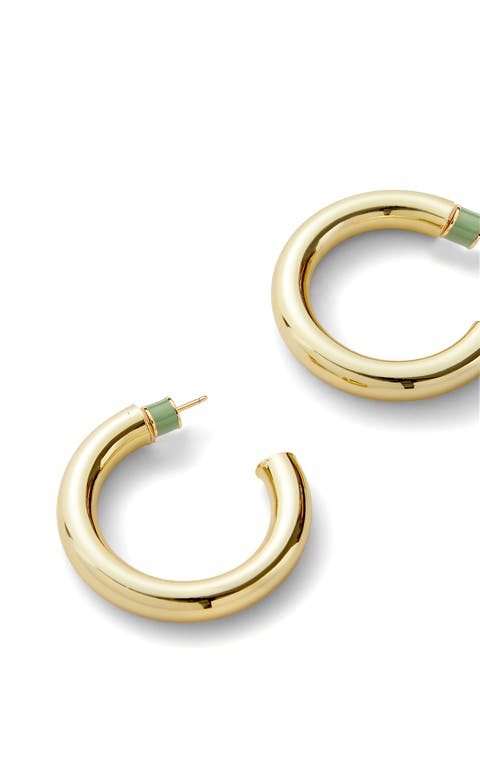 1" Perfect Hoops in Gold