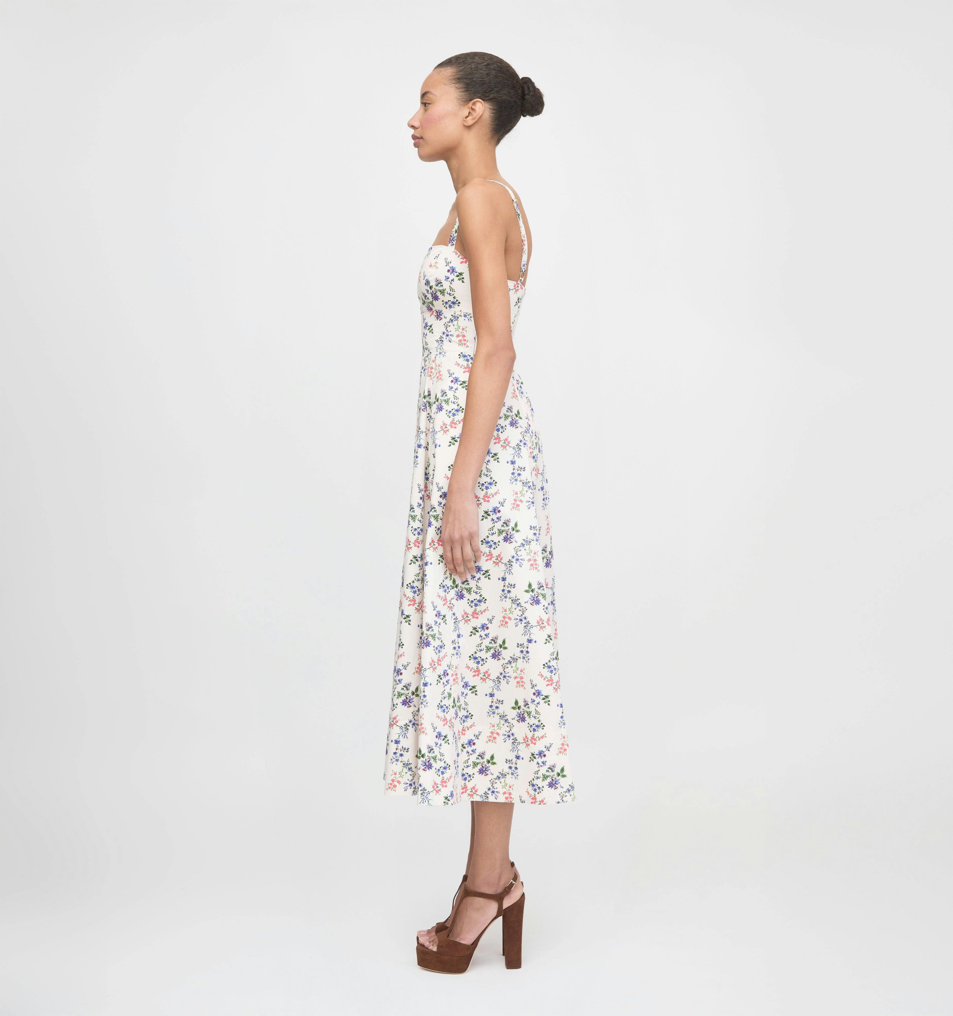 The Margot Dress - Pink Scallop Bow Chintz