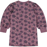Floral Crew Neck Long Puff Sleeve Pull-Over Dress