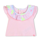Light Pink Baby Top & Shorts Set