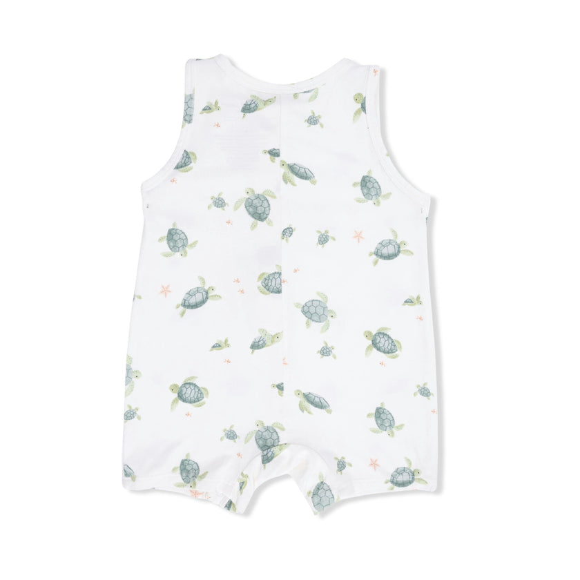 Sea Turtles - Sleeveless Shortie Romper