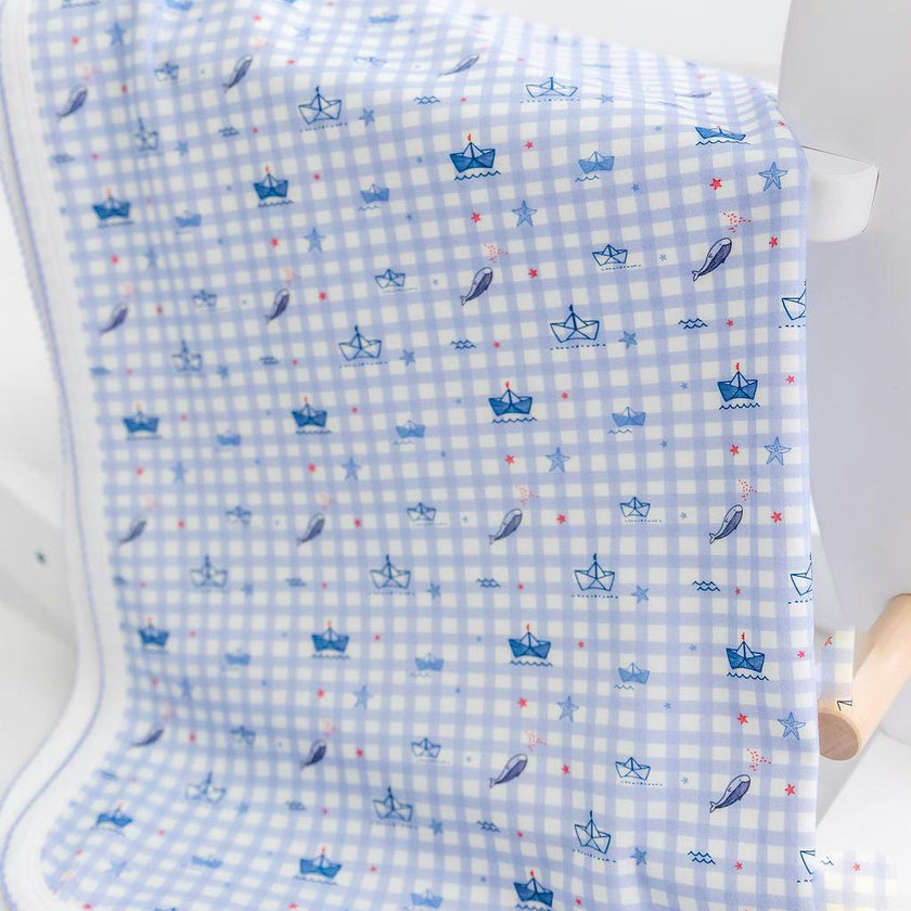 Sailors Pima Cotton Baby Blanket