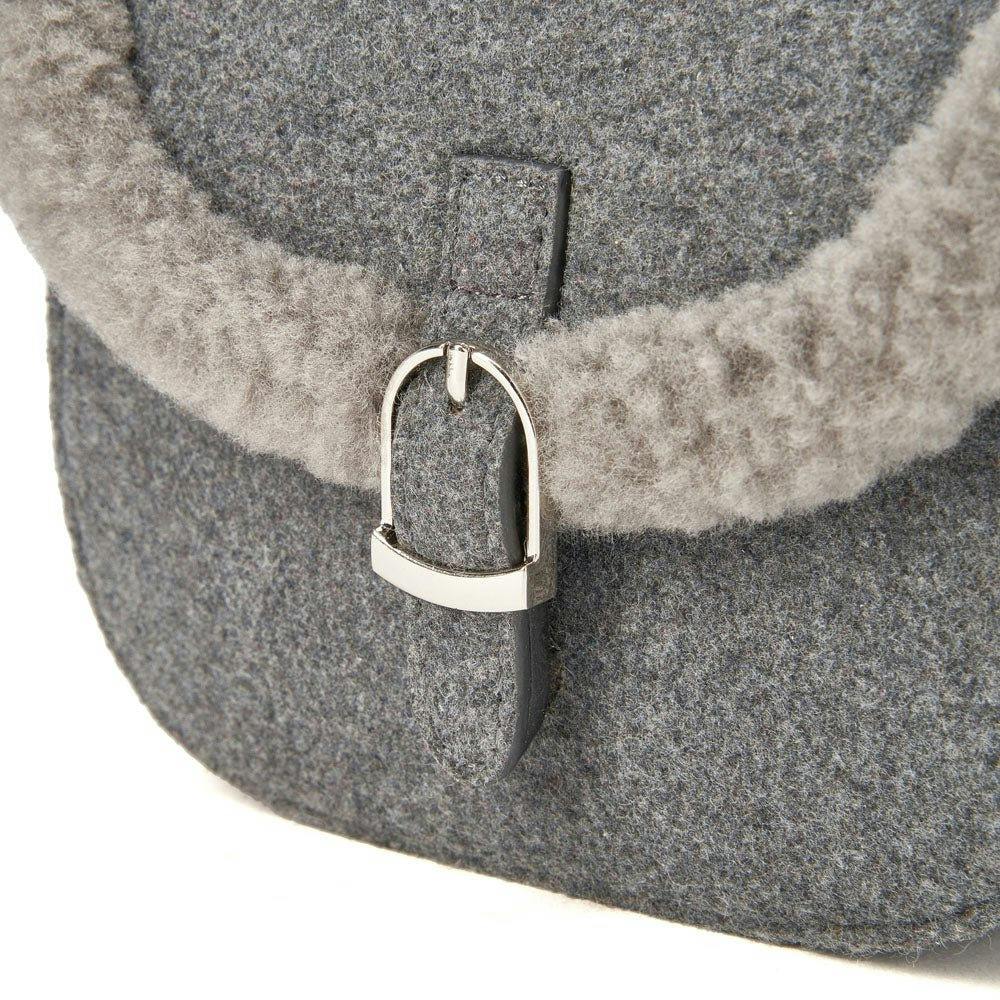 Shae Wool Crossbody Buckled Bag