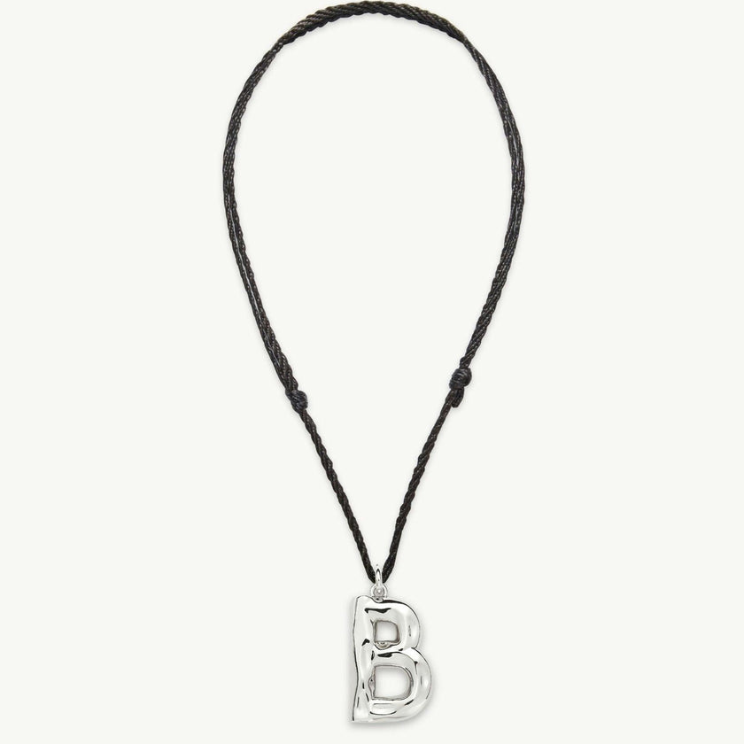 Grande Monogram Necklace in Silver