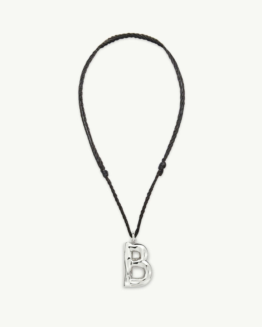 Grande Monogram Necklace in Silver