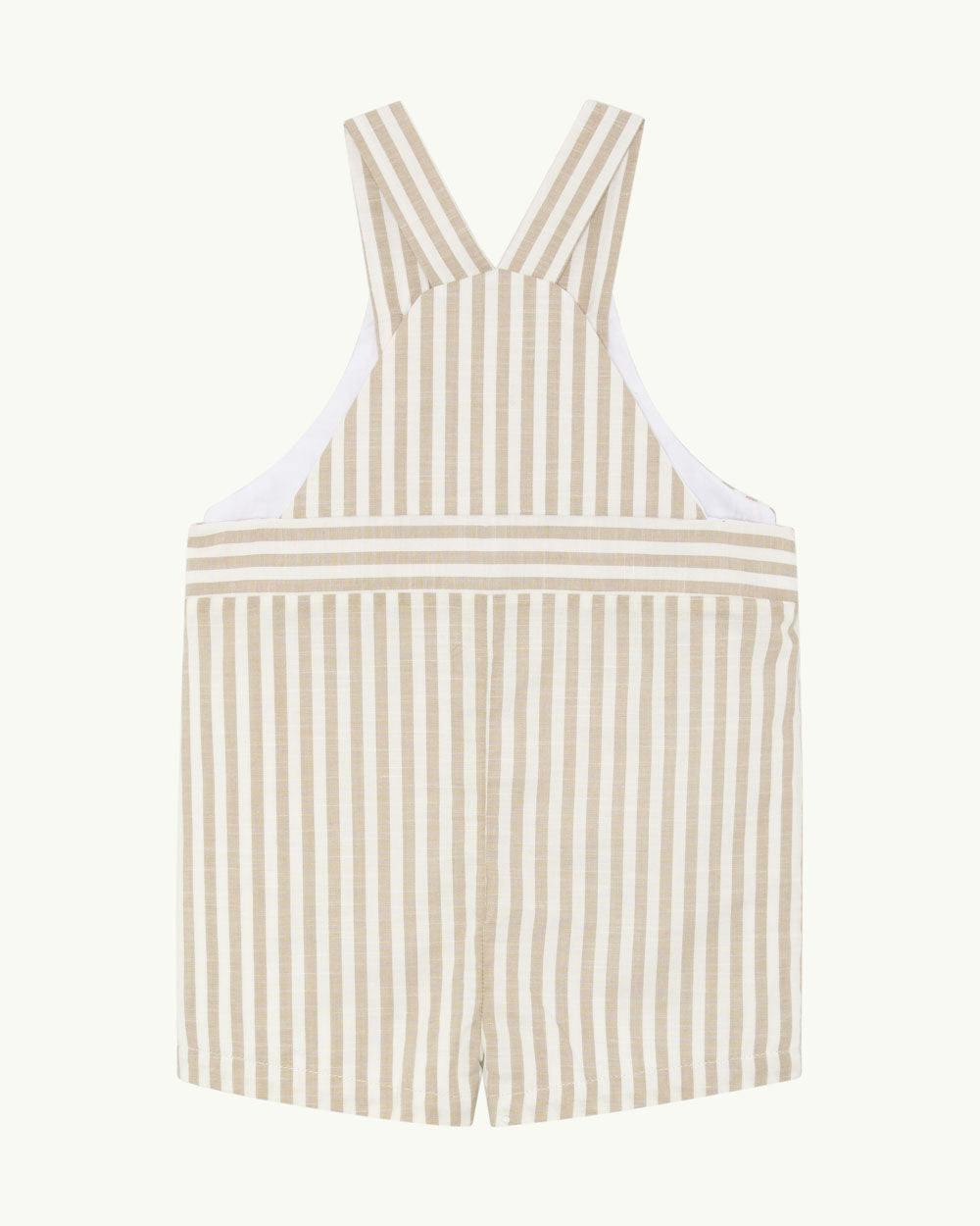 Alfie Stripe Race Car Baby Dungaree