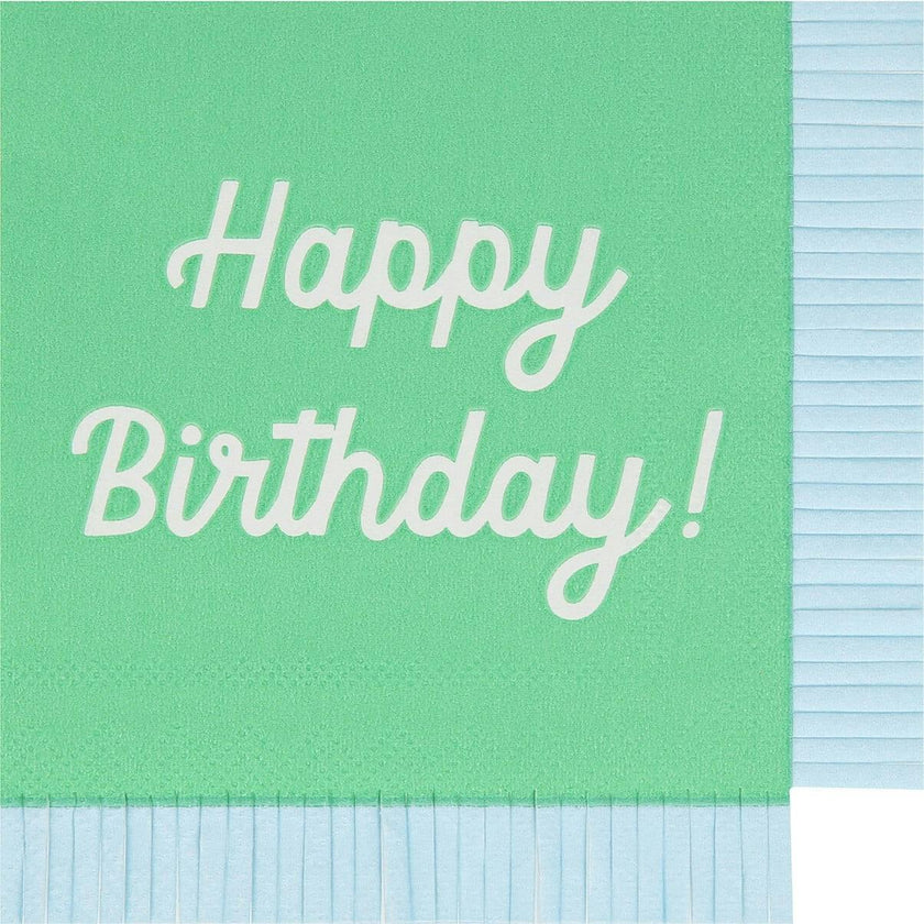 Mixed Happy Birthday Small Napkins