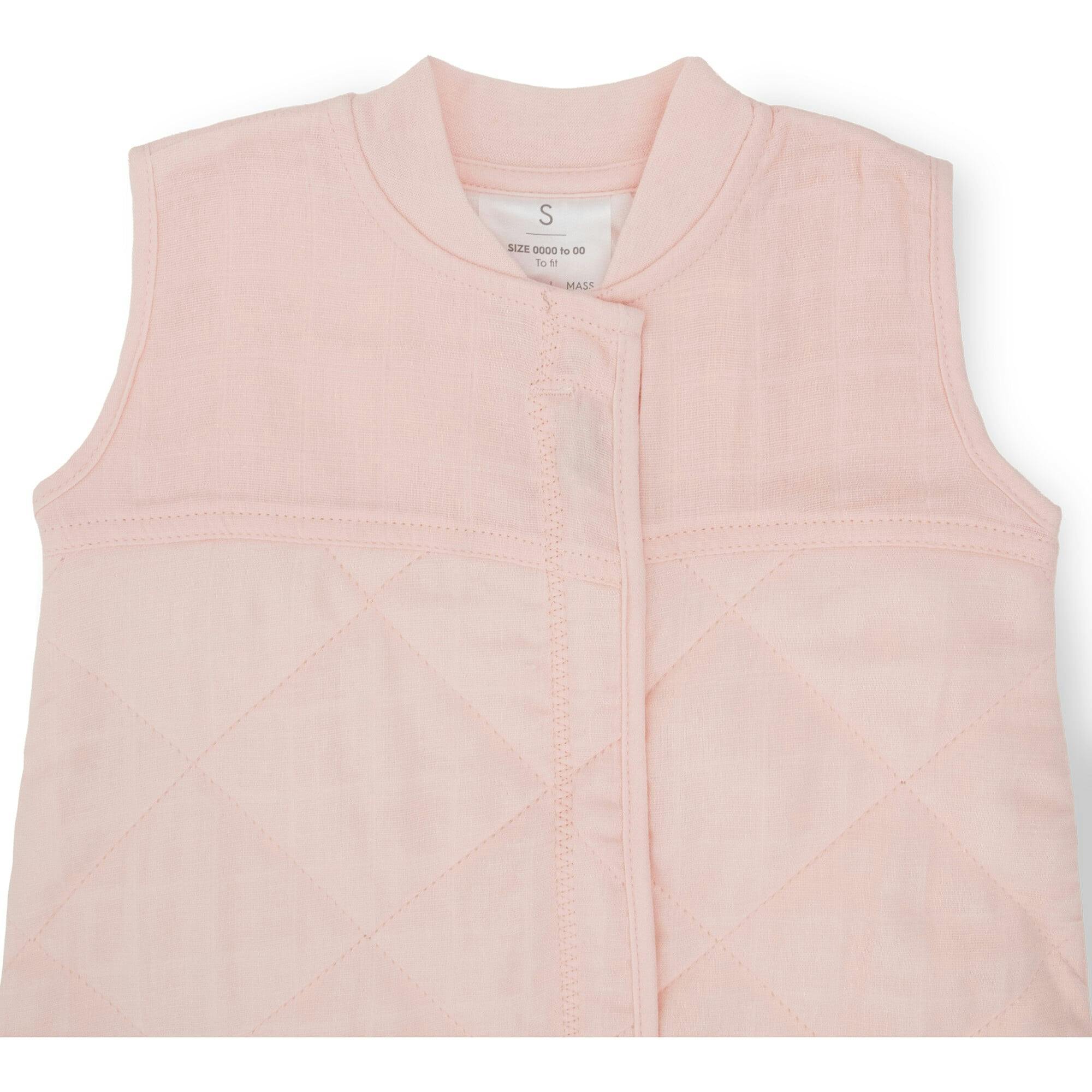 Cotton Muslin Quilted Sleep Bag - Light Pink