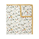 Organic Cotton Muslin Quilted Throw - Alpine Adventure