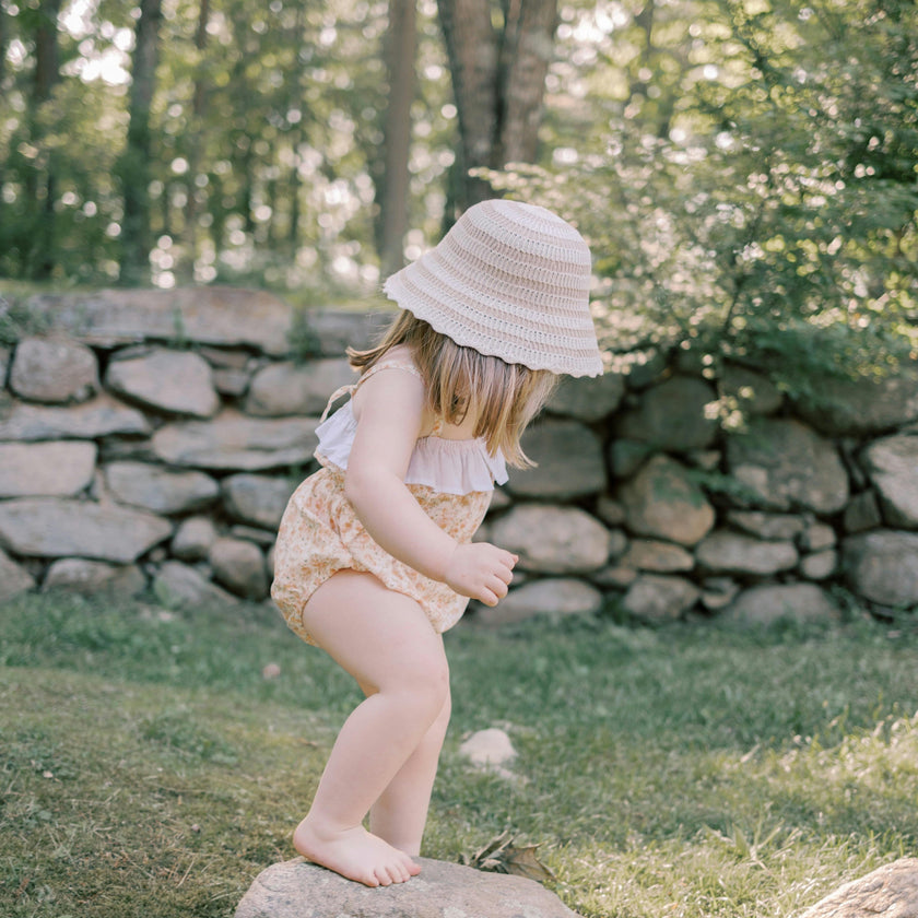Maia Romper – Peach Blossom