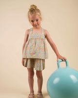 Romy Blouse - Emma Floral Mint print