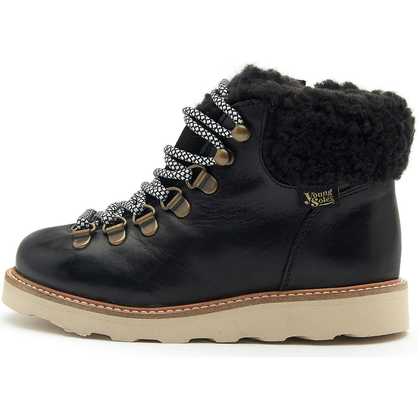 Eddie Fur Leather, Black