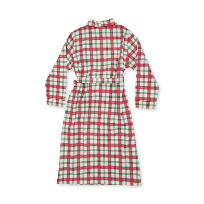 Holiday Plaid - Brushed Twill - Adult Long Robe