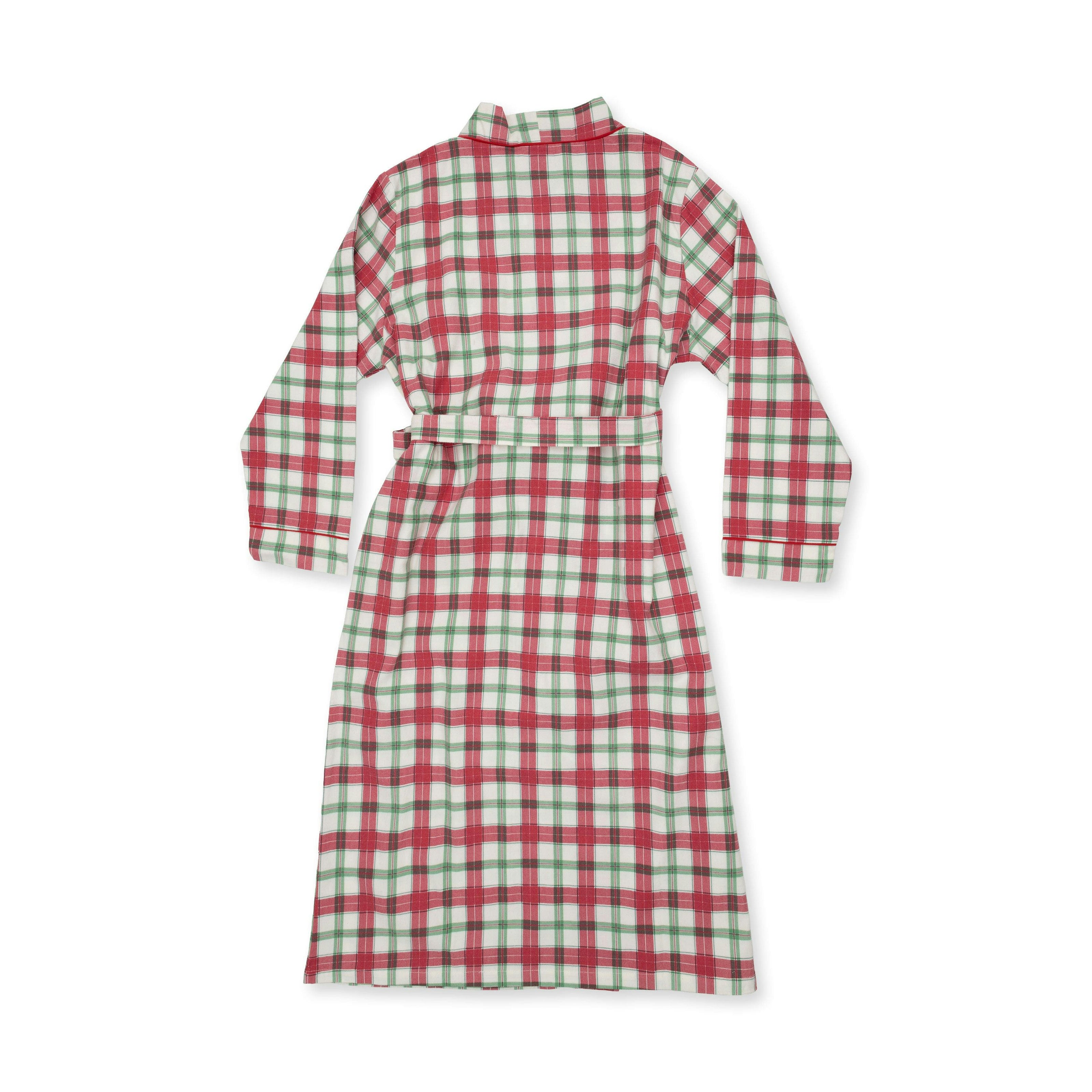 Holiday Plaid - Brushed Twill - Adult Long Robe