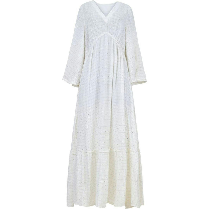 Women'S Waterlily Willa Cover-Up Maxi Dress, White
