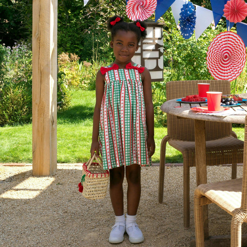 Cherry Gingham Sundress