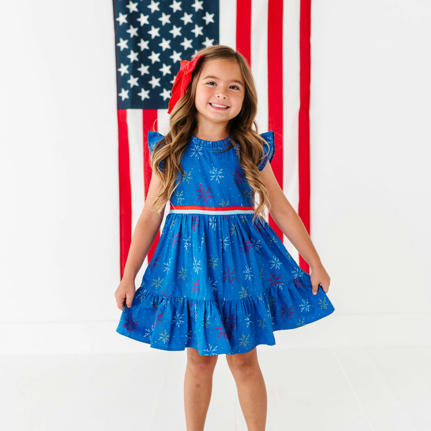 Firework Finale Ruffle Dress