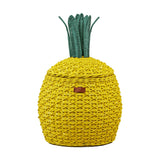 Handcrafted - Pineapple Basket (Yellow) Medium - Rattan Wicker
