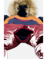 Baby One Piece Snowsuit Adapted For Car Seats Burgundy