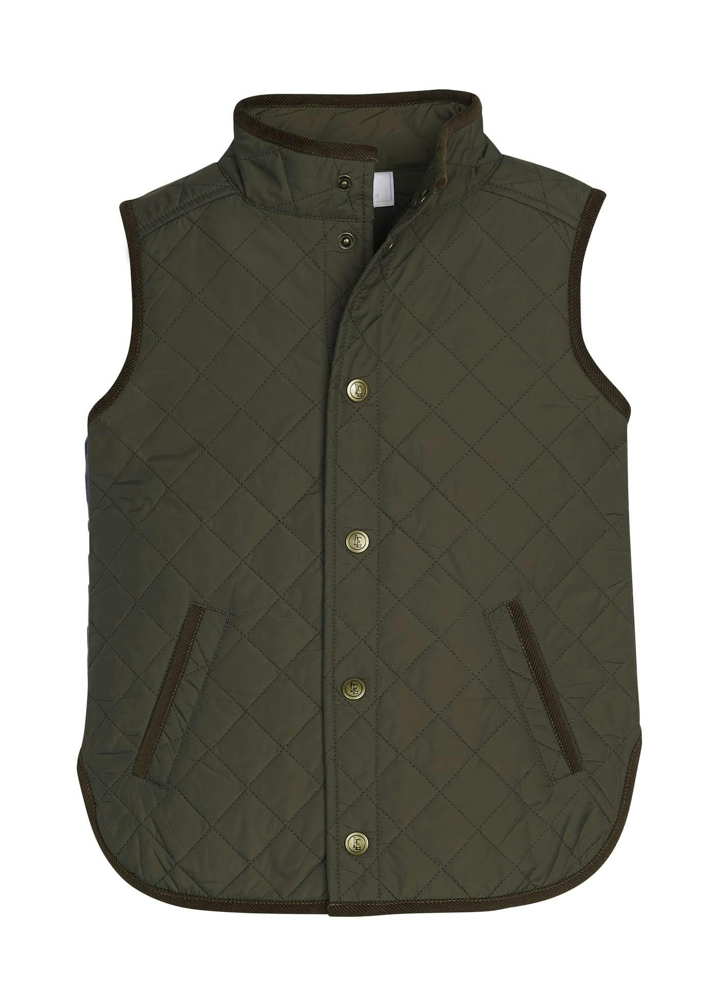 Classic Quilted Vest - Olive