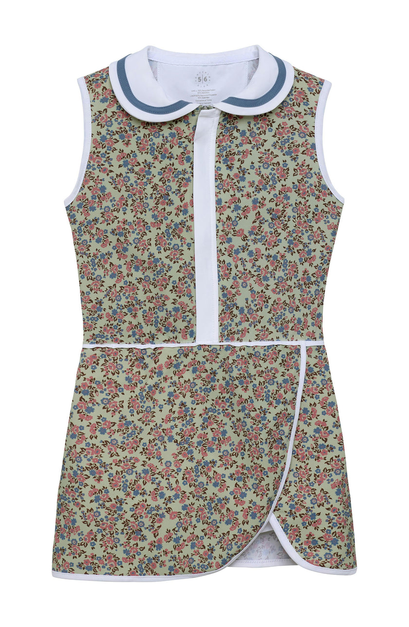 fall floral court dress