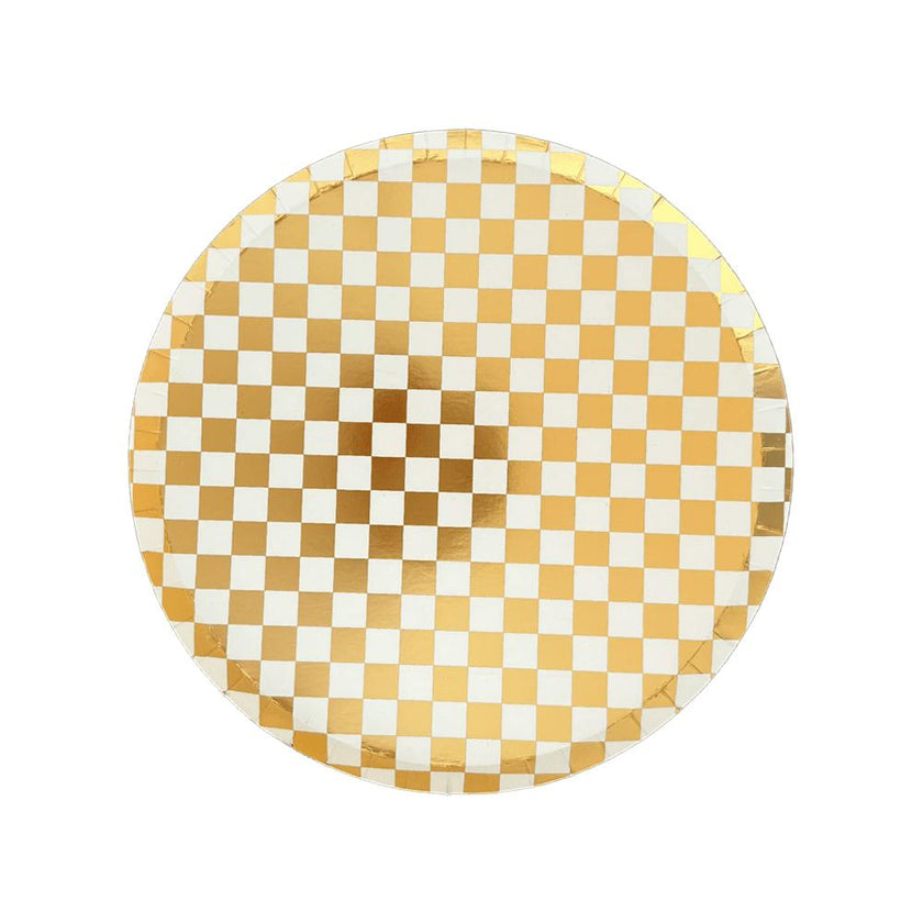 Check It! Gold Clash Dessert Plates