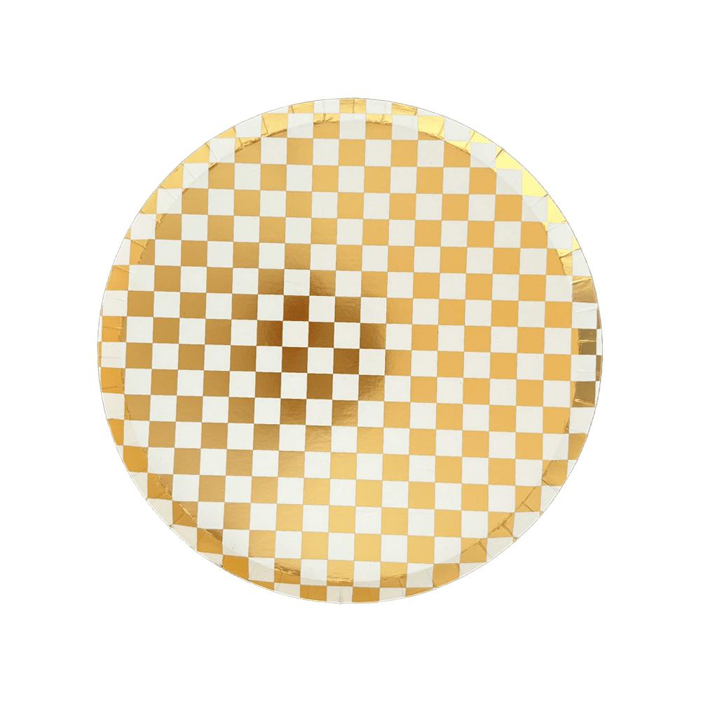 Check It! Gold Clash Dessert Plates